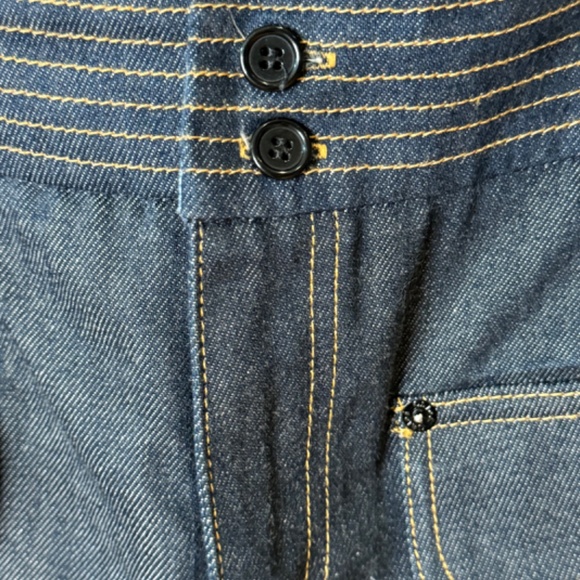 CHLOE - Blue cotton raw denim cargo pocket shorts - Size FR36 - Authentic - Picture 4 of 7